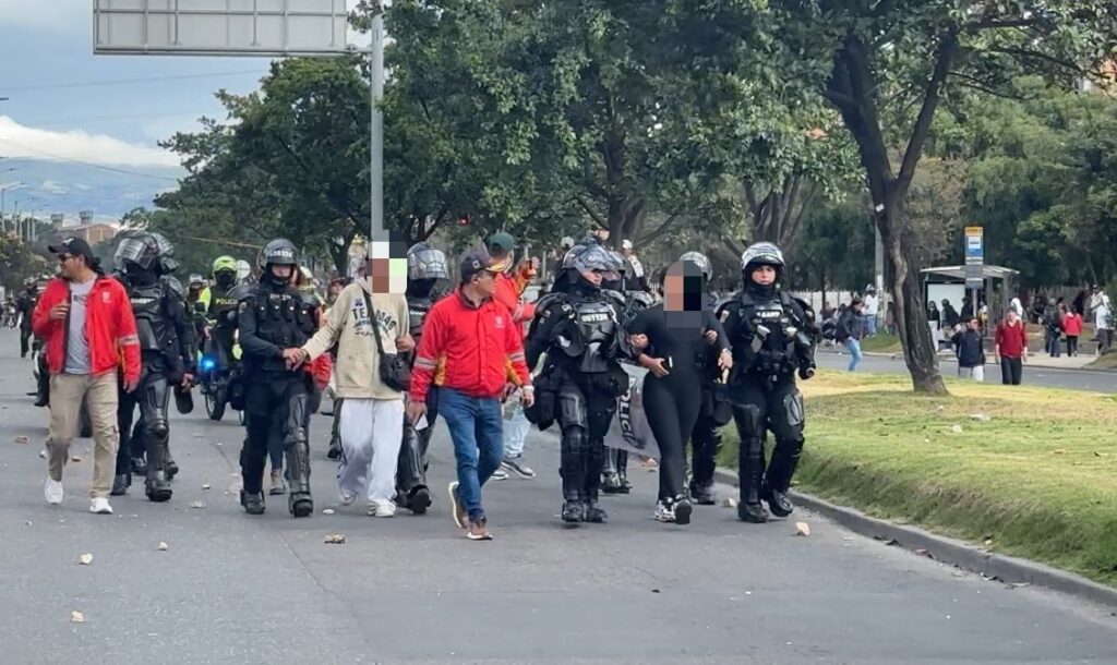 Desmanes en Bogotá: Ocho personas fueron detenidas