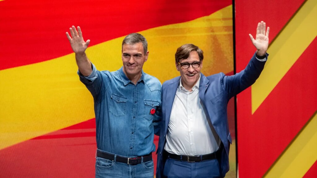 Pedro Sánchez suspende a última hora por el mal tiempo su intervención en la Fiesta de la Rosa con Illa