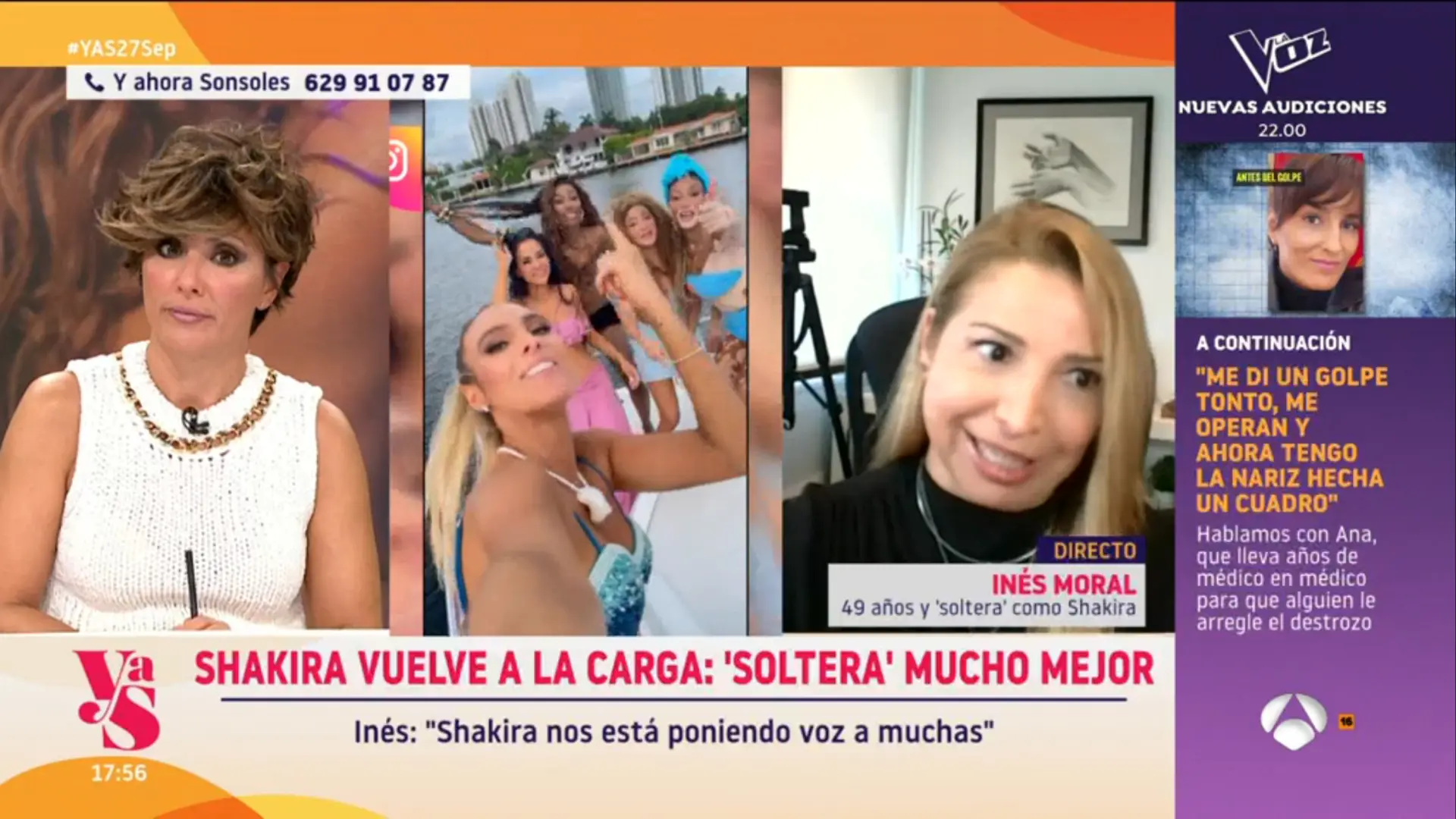Sonsoles Ónega defiende el nuevo tema de Shakira: «Calladitas no queremos estar»