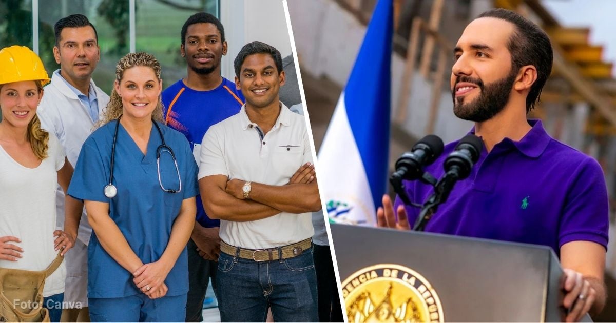 el gobierno de Bukele abrió vacantes para colombianos