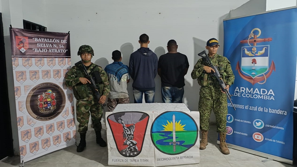 Chocó: Presuntos integrantes del Clan del Golfo se sometieron a la justicia