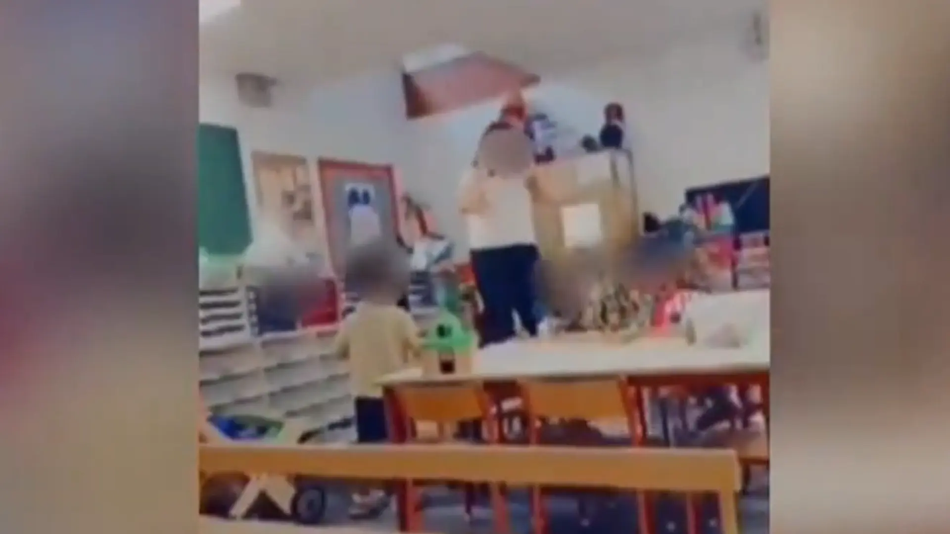 Conmoción en Francia por el vídeo viral de una profesora que le pega a una niña de 3 años en plena rabieta