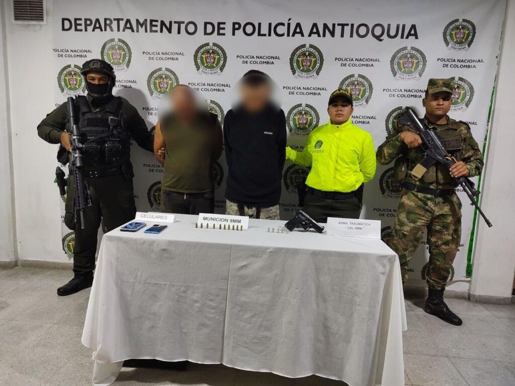 Capturan a cuatro miembros del Clan del Golfo en Antioquia Capturan a cuatro miembros del Clan del Golfo en Antioquia