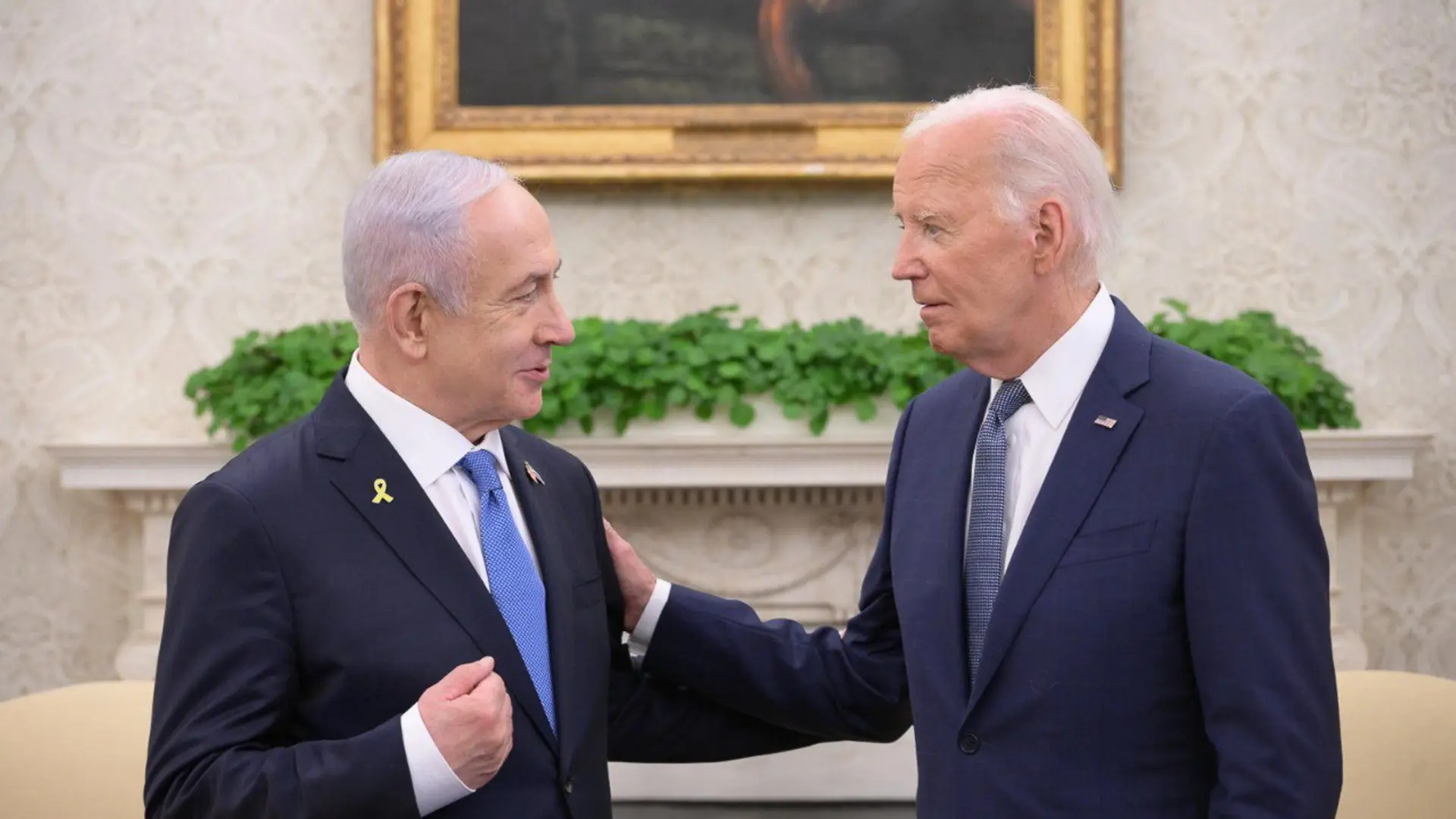 Biden y Netanyahu conversan durante 50 minutos en una llamada a la que se unió Kamala Harris