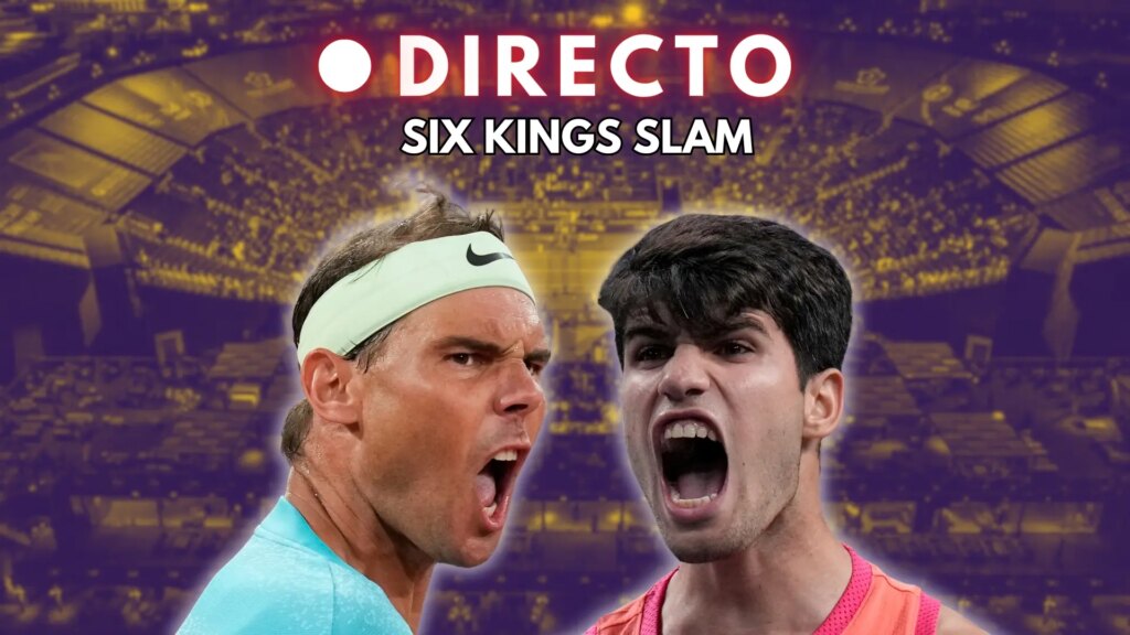 Rafa Nadal – Carlos Alcaraz, en directo el partido de semifinales de la Six Kings Slam