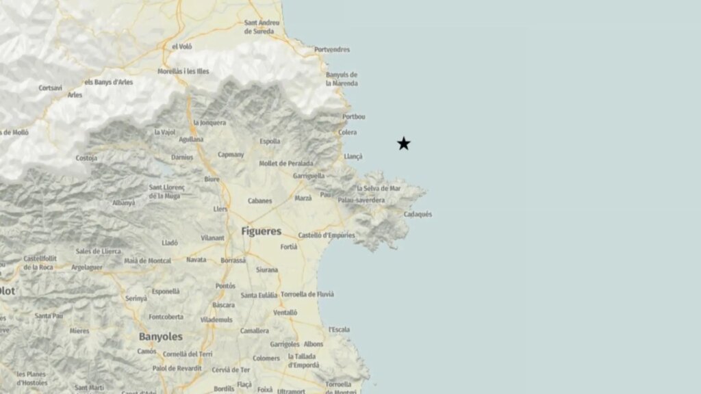 Registrado un terremoto de magnitud 2,3 en la costa de Girona Registrado un terremoto de magnitud 2,3 en la costa de Girona