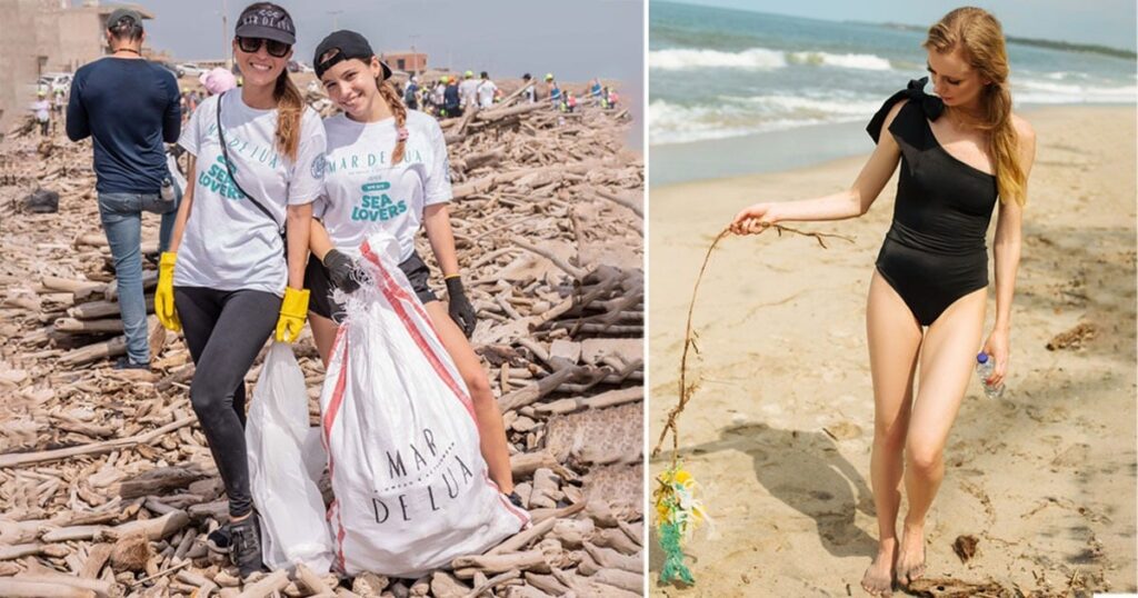 Vestidos de baño costeños hechos con botellas plásticas Vestidos de baño costeños hechos con botellas plásticas