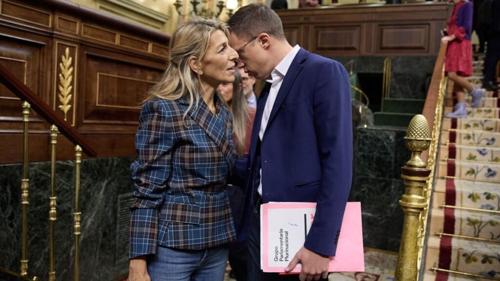 Yolanda Díaz minusvaloró el riesgo de nombrar a Íñigo Errejón portavoz de Sumar en el Congreso Yolanda Díaz minusvaloró el riesgo de nombrar a Íñigo Errejón portavoz de Sumar en el Congreso