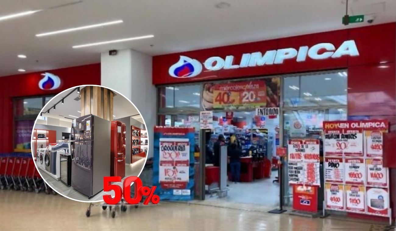 ¿Cuáles electrodomésticos tienen descuento del 50 % en Olímpica hoy?