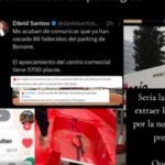 Bulos sobre el parking del centro comercial de Bonaire tras la DANA