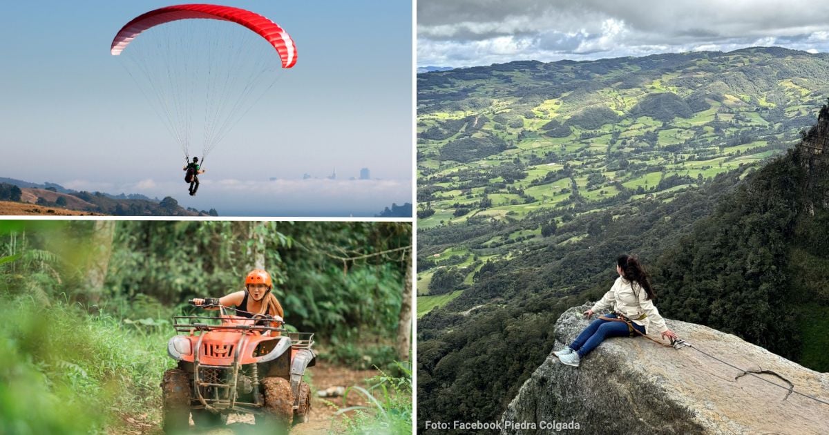Cuatro planes extremos para realizar cerca de Bogotá: parapente, escalada y más Cuatro planes extremos para realizar cerca de Bogotá: parapente, escalada y más