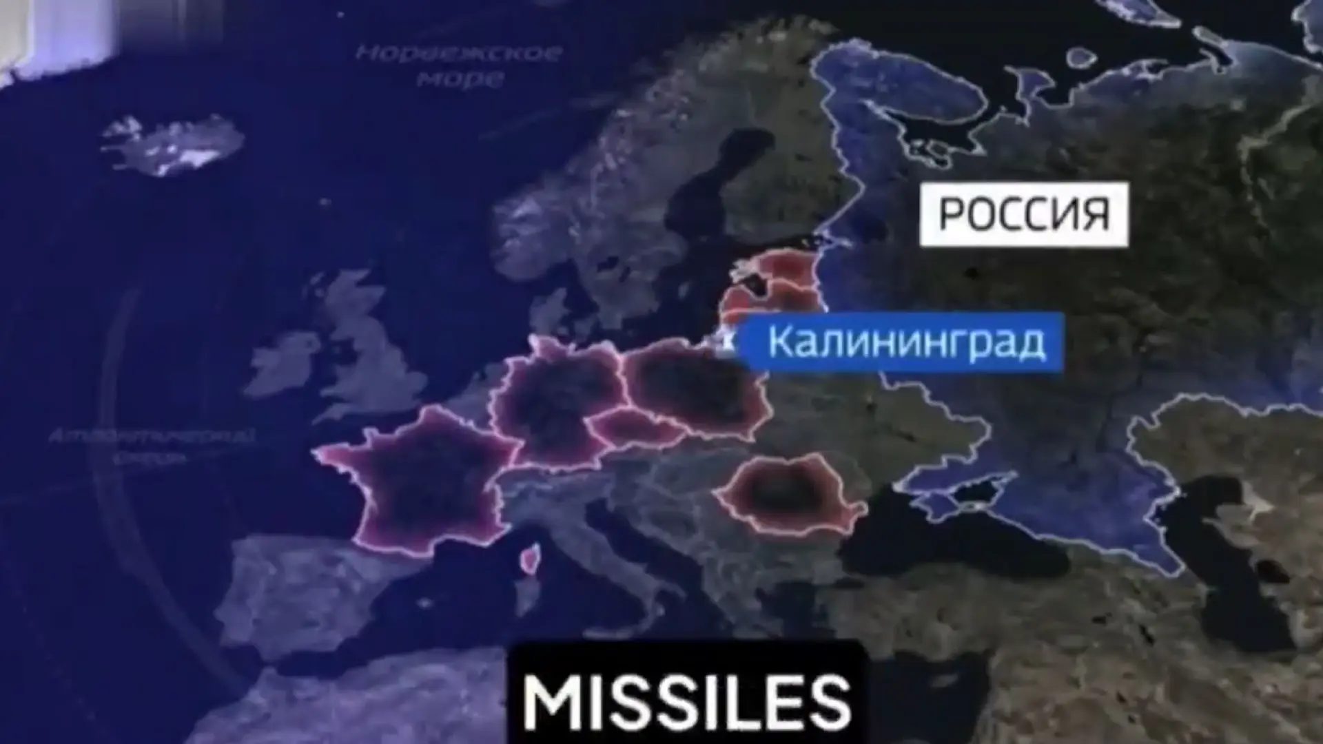 La televisión rusa muestra los países que serían atacados en una hipotética respuesta contra Europa por la guerra de Ucrania La televisión rusa muestra los países que serían atacados en una hipotética respuesta contra Europa por la guerra de Ucrania