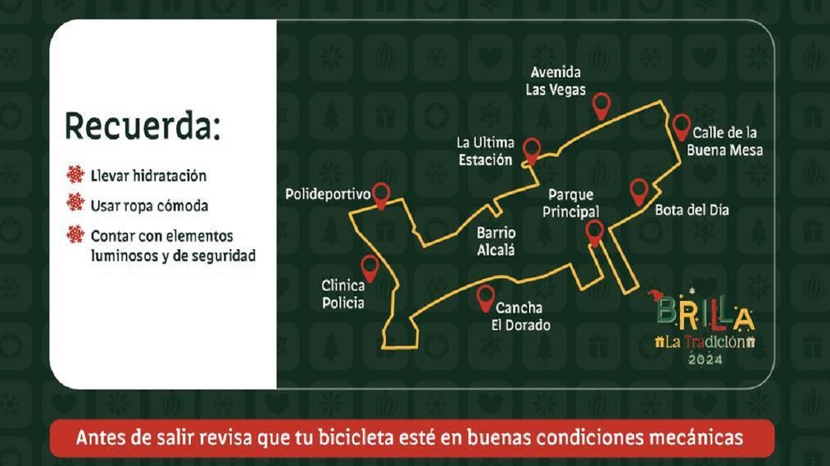 Este miércoles habrá ciclopaseo navideño en Envigado, Antioquia Este miércoles habrá ciclopaseo navideño en Envigado, Antioquia