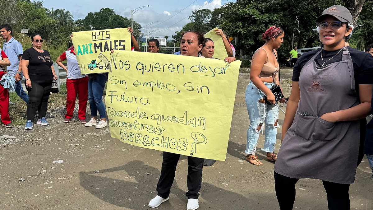 Comerciantes de La Pintada protestan contra la ANI por cierre de bermas Comerciantes de La Pintada protestan contra la ANI por cierre de bermas