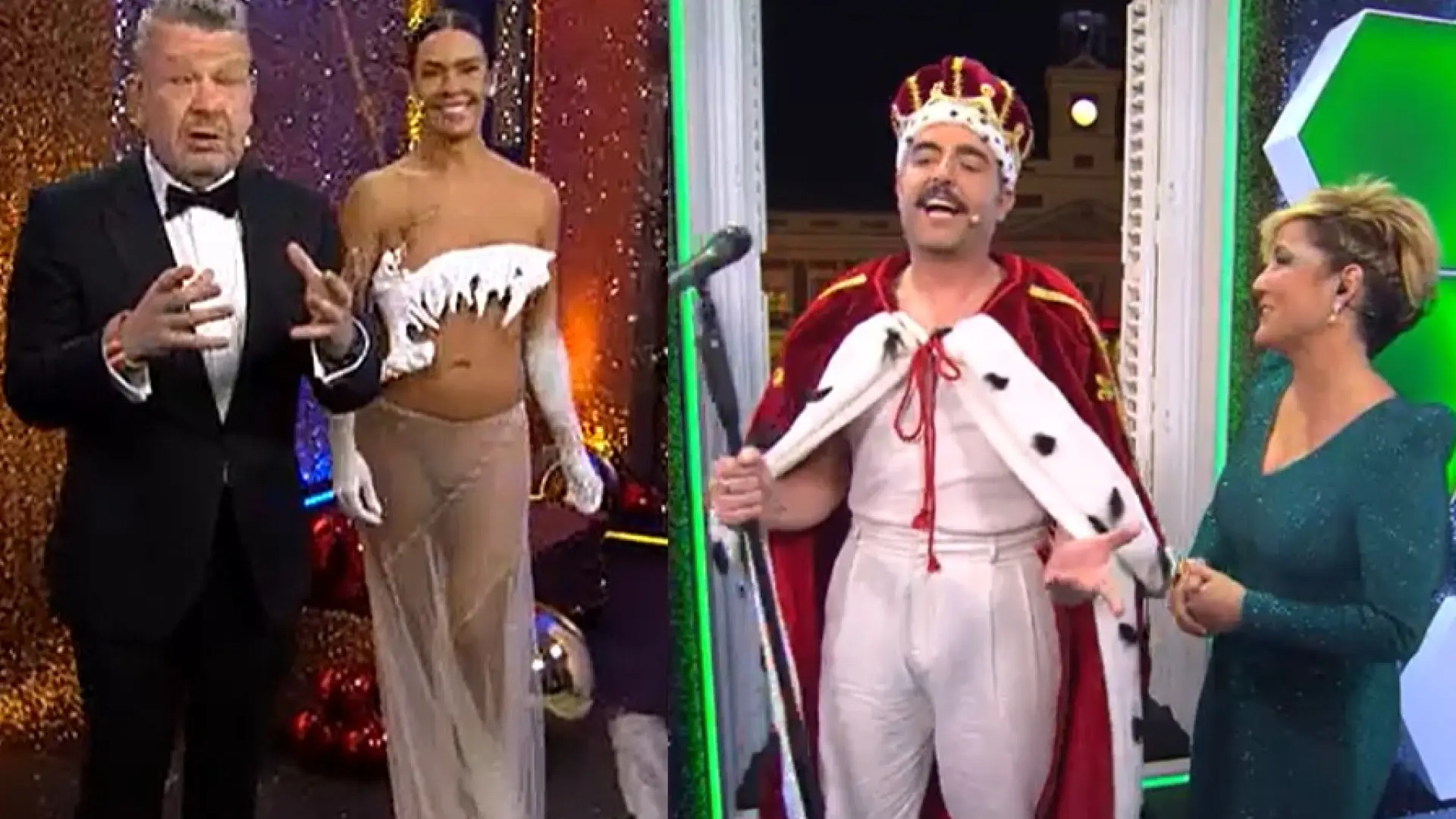 Cristina Pedroche y Alberto Chicote repiten en las Campanadas de Antena 3 y Cristina Pardo y Dani Mateo, en La Sexta Cristina Pedroche y Alberto Chicote repiten en las Campanadas de Antena 3 y Cristina Pardo y Dani Mateo, en La Sexta