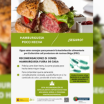 El Gobierno vasco pega carteles en la ‘Champions Burger’ de Barakaldo para prevenir intoxicaciones alimentarias