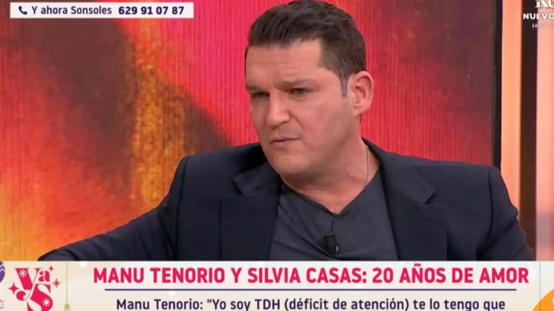 Manu Tenorio revela el trastorno que le acaban de diagnosticar y deja sin palabras a Sonsoles Ónega: «Me enteré hace poco» Manu Tenorio revela el trastorno que le acaban de diagnosticar y deja sin palabras a Sonsoles Ónega: «Me enteré hace poco»