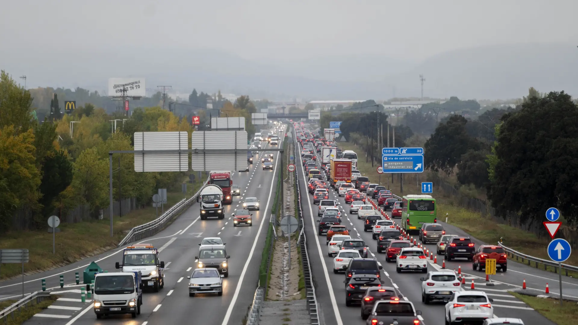 Operación salida de Navidad, estado de las carreteras en directo