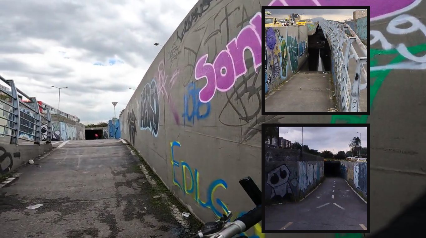 La ciclorruta del terror: punto de Bogotá donde ciclistas temen morir