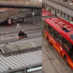 TransMilenio advirtió al joven que viajó en el techo: la multa sería dura TransMilenio advirtió al joven que viajó en el techo: la multa sería dura