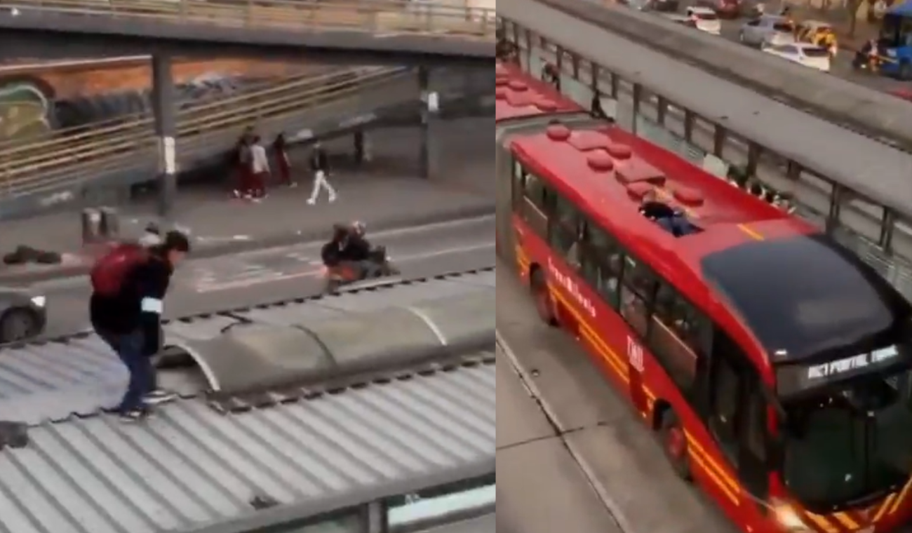 TransMilenio advirtió al joven que viajó en el techo: la multa sería dura TransMilenio advirtió al joven que viajó en el techo: la multa sería dura