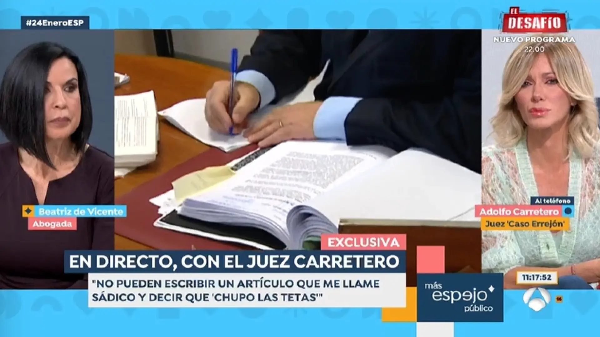 «Si la denuncia contiene términos obscenos, no es mi culpa»
