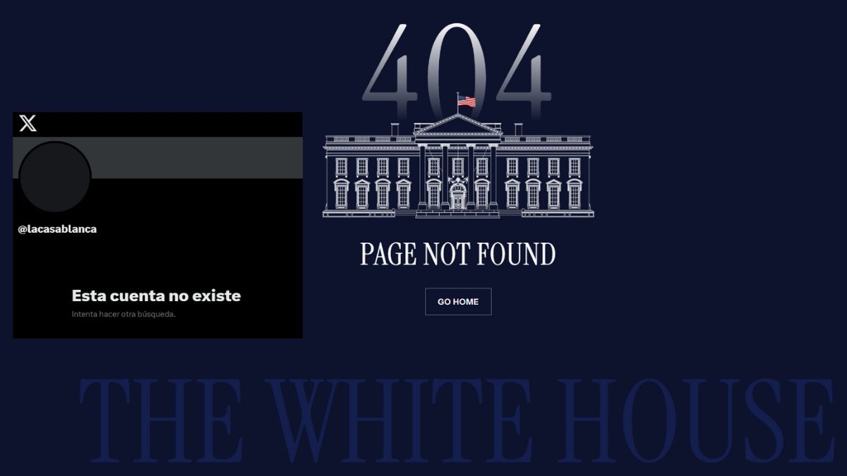 Trump cierra la web y las redes sociales en español de la Casa Blanca Trump cierra la web y las redes sociales en español de la Casa Blanca