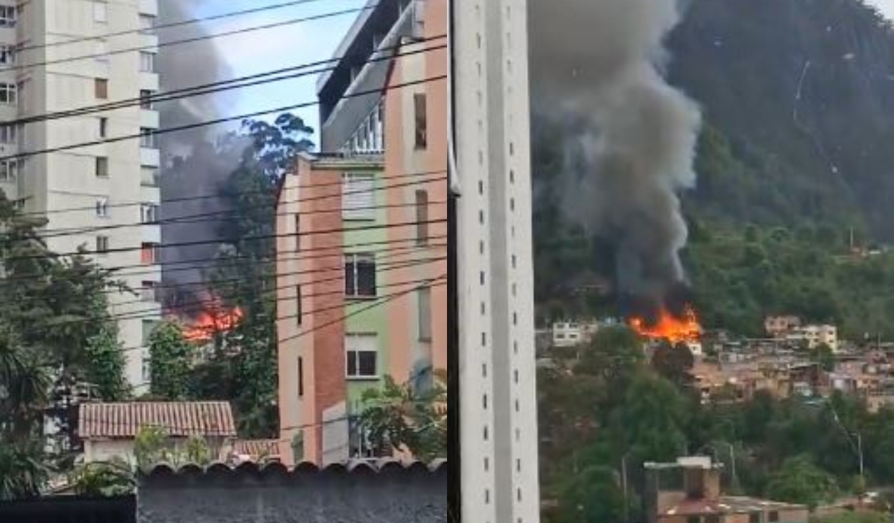 [VIDEO] Grave incendio en Chapinero: llamas consumieron una vivienda