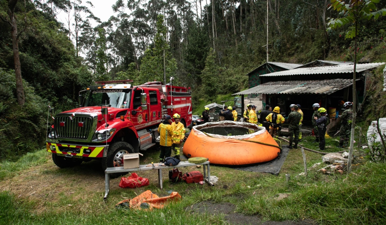 Incendio en Batallón de Logística causa emergencia en Bogotá