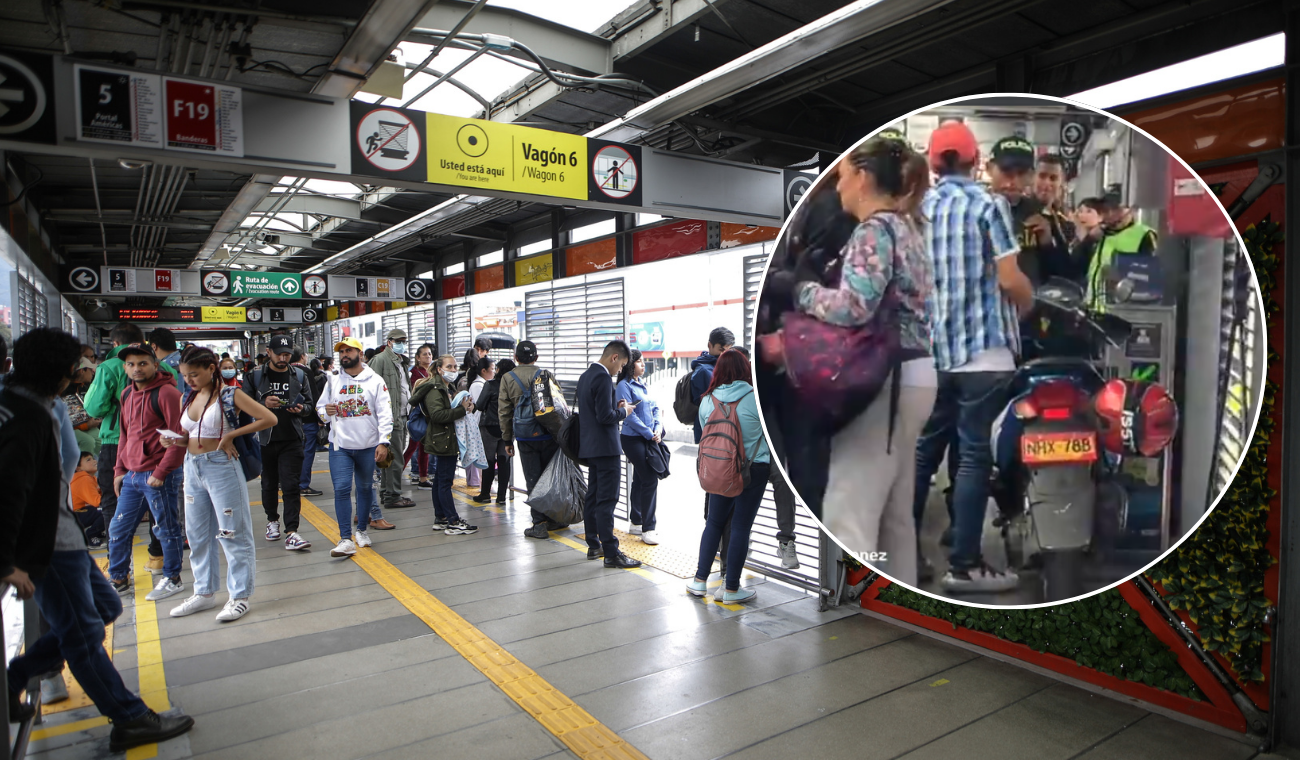 [VIDEO] Motero subió su moto a Transmilenio y pagará jugosa multa