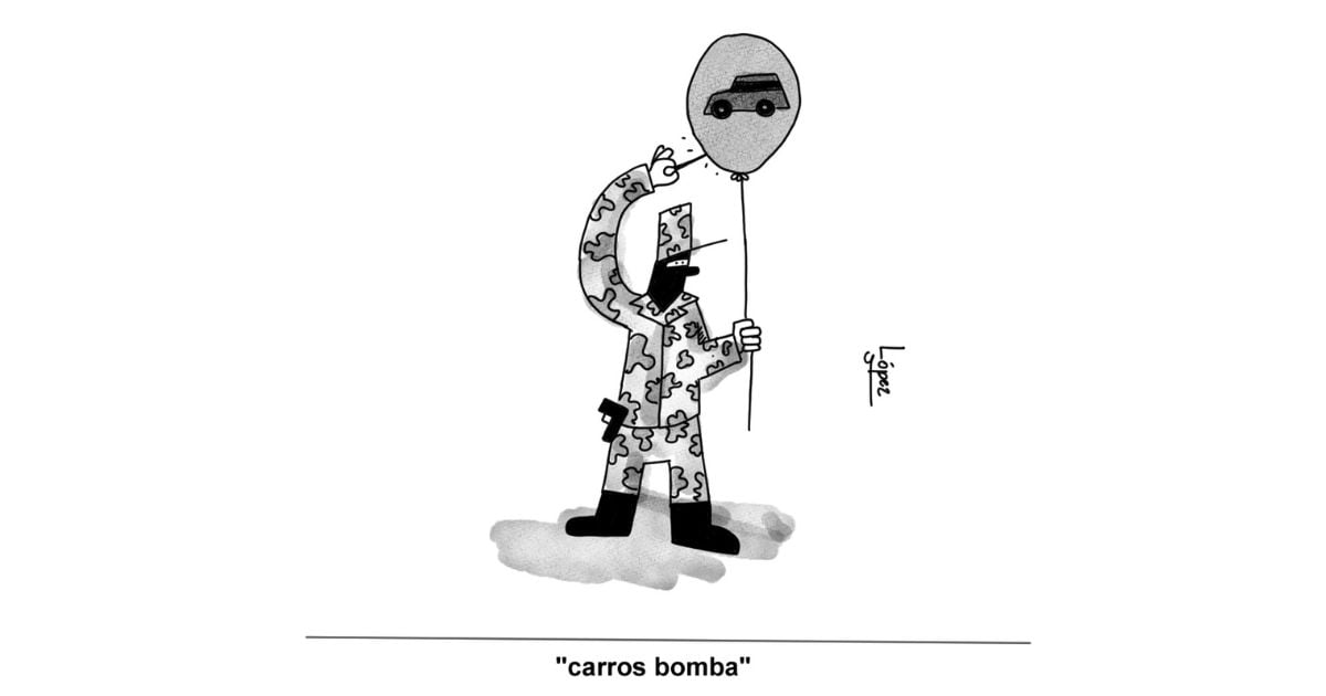 Caricatura: "Carros bomba"