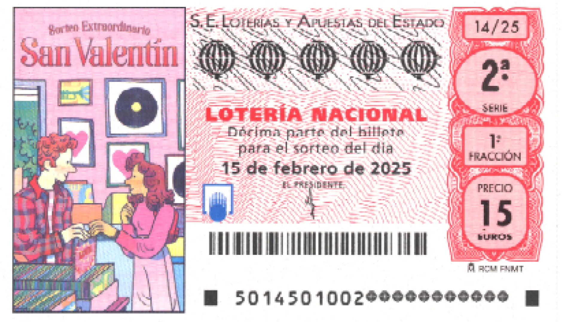 Comprobar número premiado del Sorteo Extraordinario de San Valentín 2025 Comprobar número premiado del Sorteo Extraordinario de San Valentín 2025