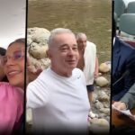 Correría en las calles y baño en el Guatapurí, el segundo aire de un Uribe que no se deja acorralar Correría en las calles y baño en el Guatapurí, el segundo aire de un Uribe que no se deja acorralar