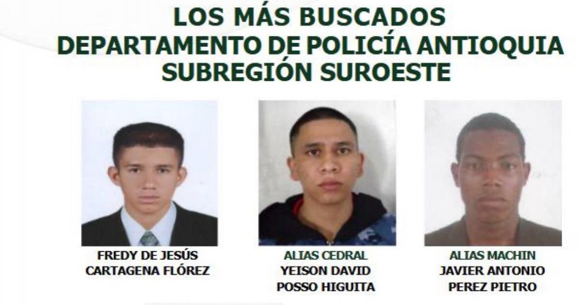 Noticias Antioquia: Revelan el cartel de los más buscados en el Suroeste