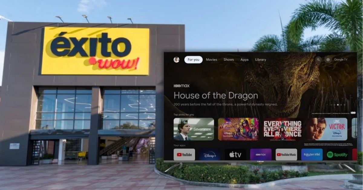 El televisor de 50 pulgadas CAIXUN del Éxito El televisor de 50 pulgadas CAIXUN del Éxito