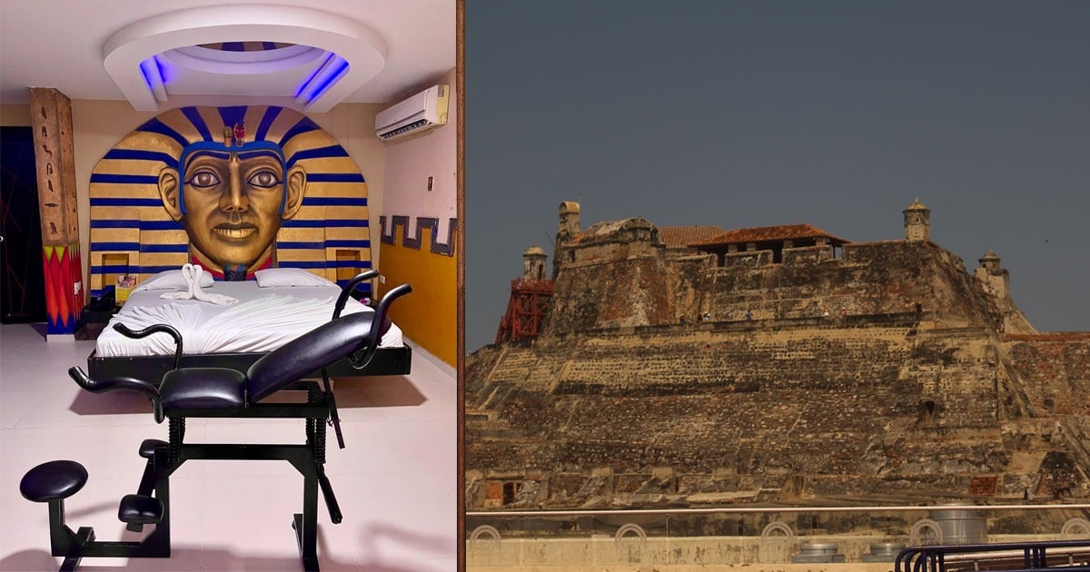 El tremendo motel de Cartagena donde las pasiones se mezclan con Cleopatra, Ramses y la antigua Grecia