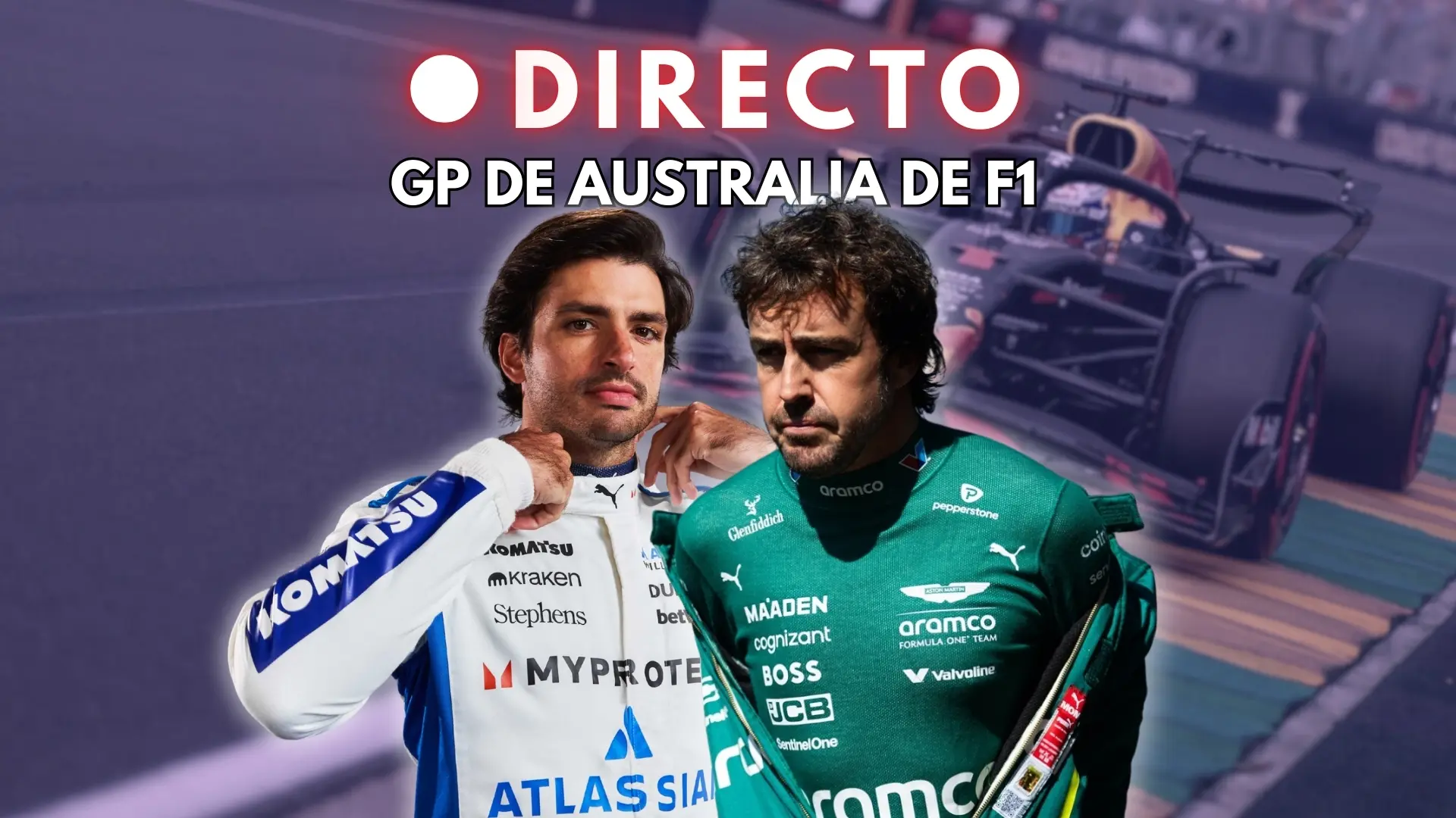 Fernando Alonso y Carlos Sainz, hoy en la carrera en Melbourne Fernando Alonso y Carlos Sainz, hoy en la carrera en Melbourne