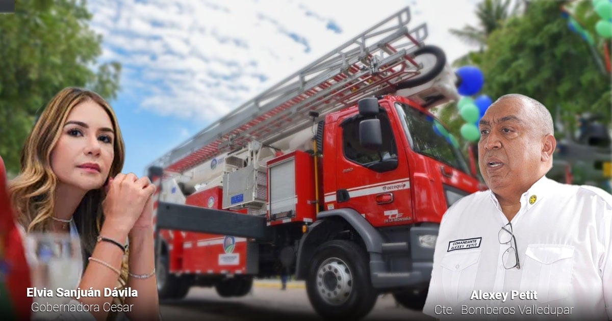 Por qué el carro de bomberos de Valledupar que costó 4 mil millones está abandonado en un parqueadero