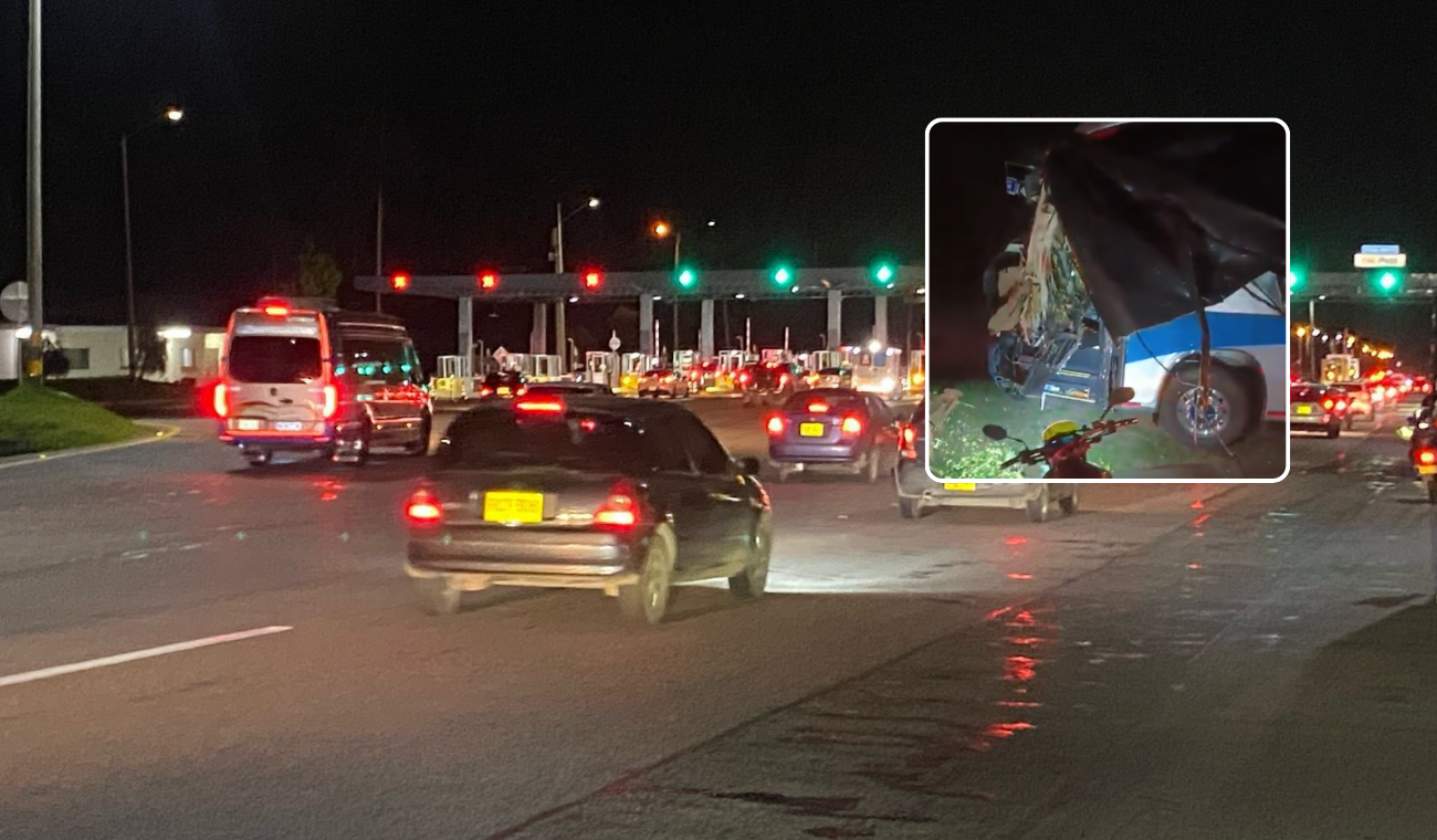 Accidente en la vía Tunja-Bogotá: dejo cuatro heridos y caos en movilidad