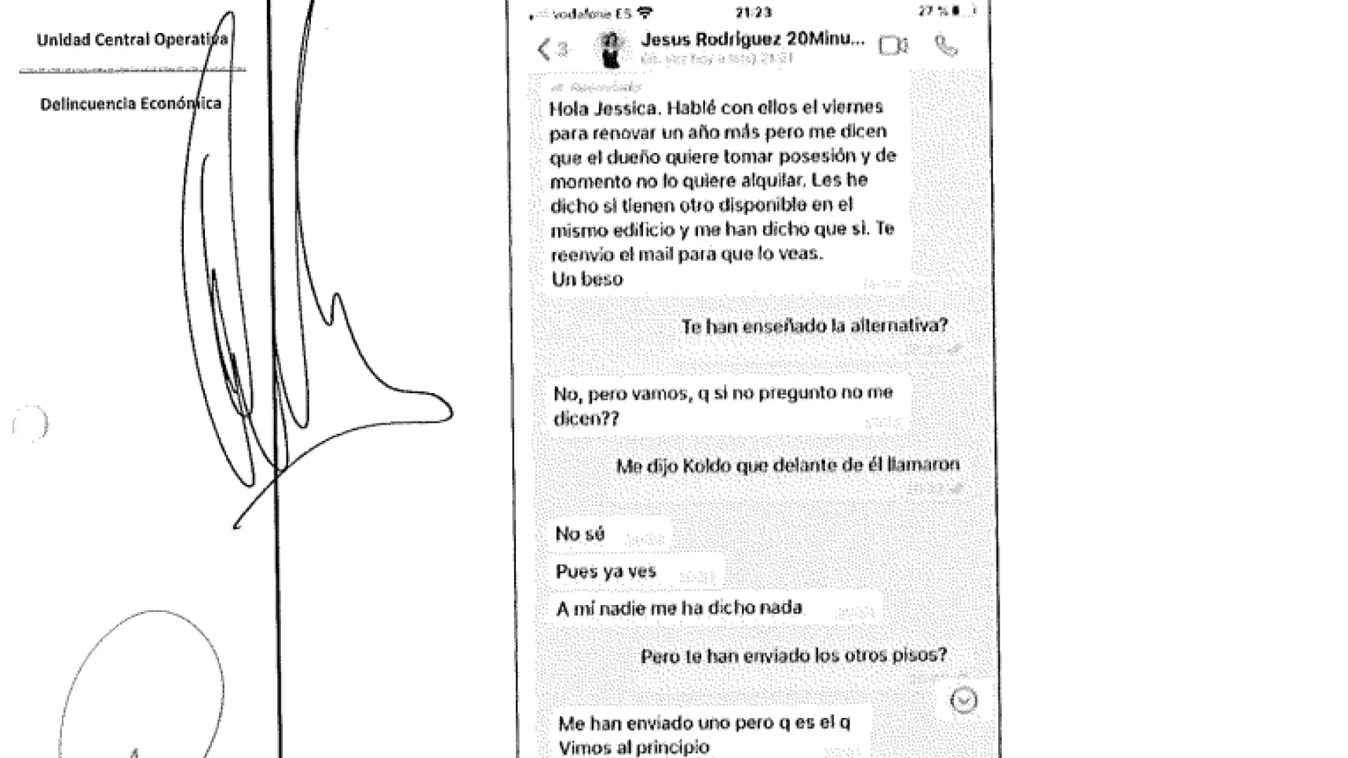 Ábalos escondía a Jésica en su móvil bajo el nombre de ‘Jesús Rodríguez 20Minutos’, un periodista que no existe