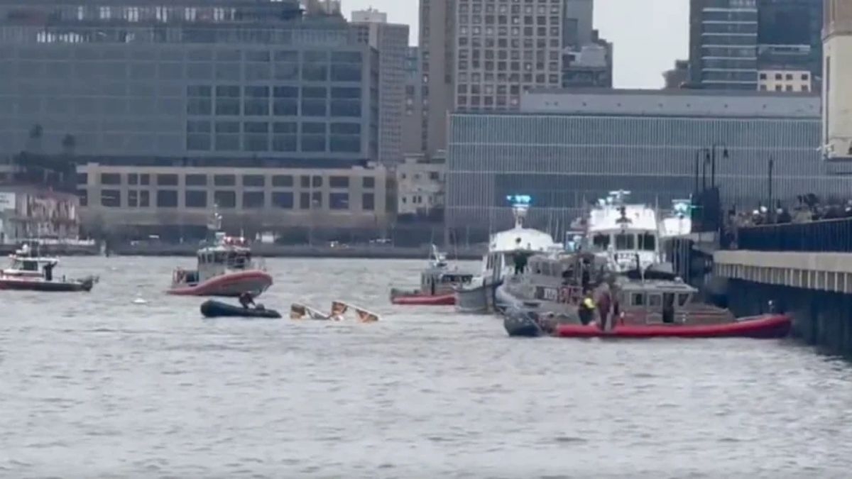 Accidente en Nueva York: muere una familia española al estrellarse un helicóptero en el río Hudson