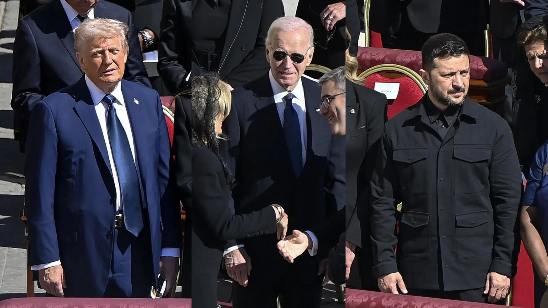 Críticas a Trump, Biden y Zelenski por no seguir el protocolo durante el funeral del papa Francisco