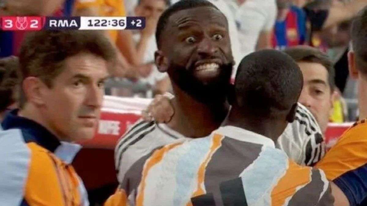 Seis partidos de sanción para Rüdiger: el castigo tras su violenta reacción en la final de Copa Seis partidos de sanción para Rüdiger: el castigo tras su violenta reacción en la final de Copa