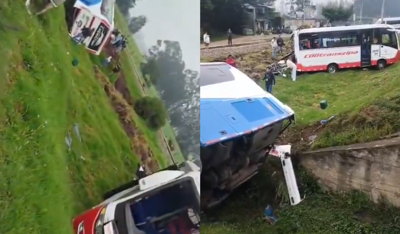 [Video] Impresionante choque en la vía Bogotá – Tunja: dejó muchos heridos
