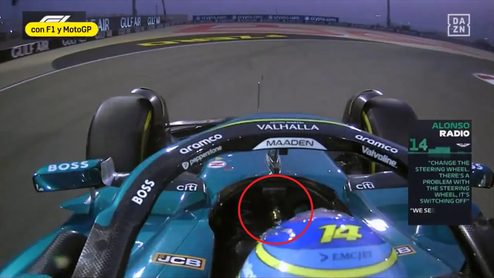 se le sale el volante en plena vuelta y luego no pueden colocarlo