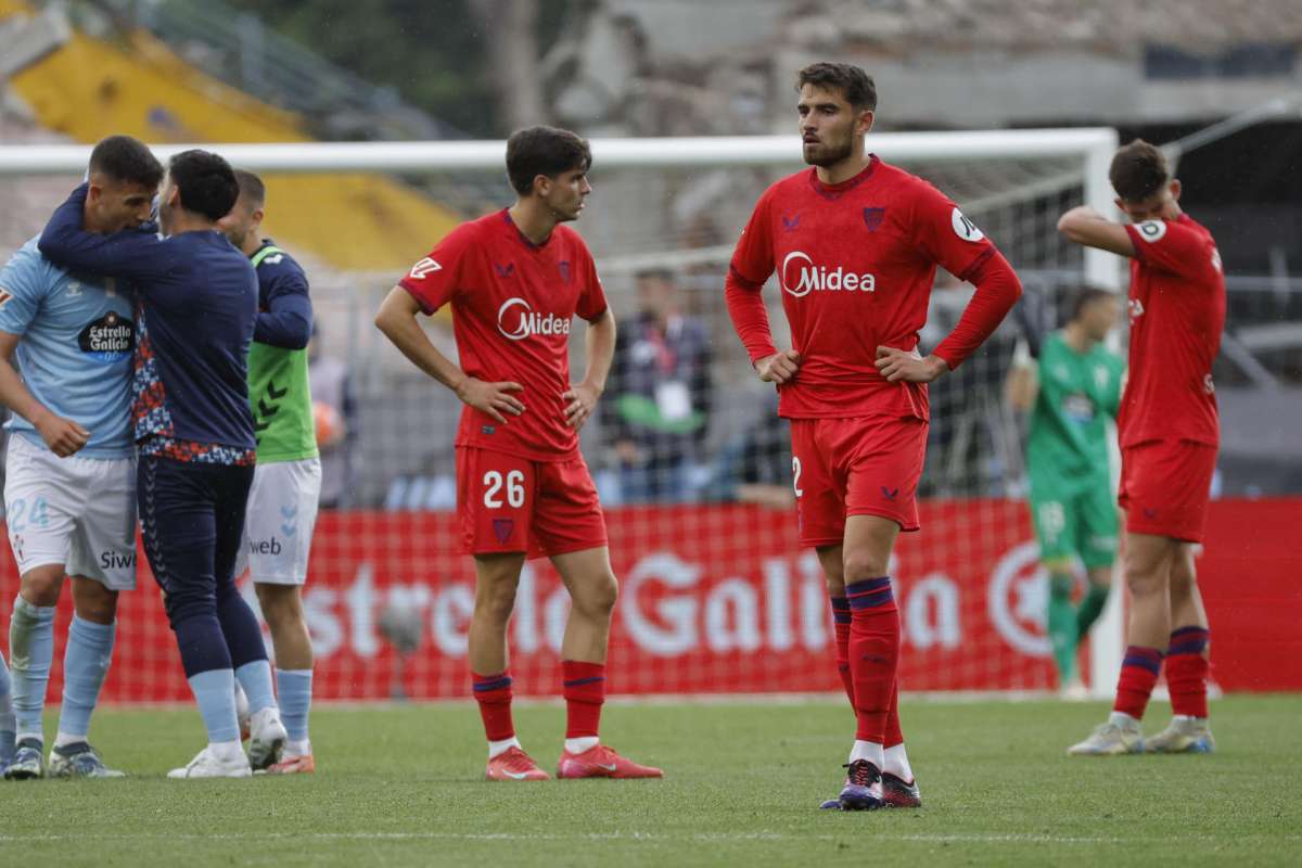 El Sevilla cae en Balaídos (3-2) y comenza a ver el borde del precipicio