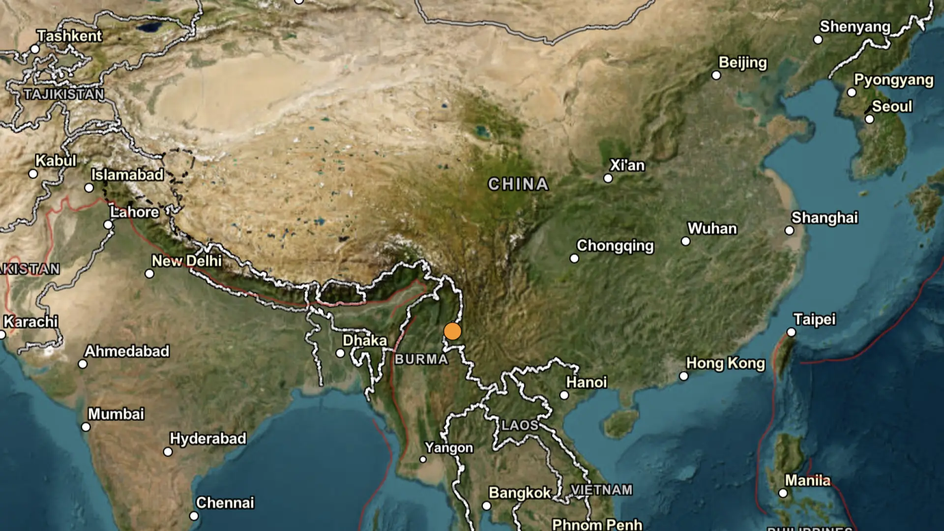 Un terremoto de 4,5 grados sacude la provincia meridional china de Yunnan Un terremoto de 4,5 grados sacude la provincia meridional china de Yunnan