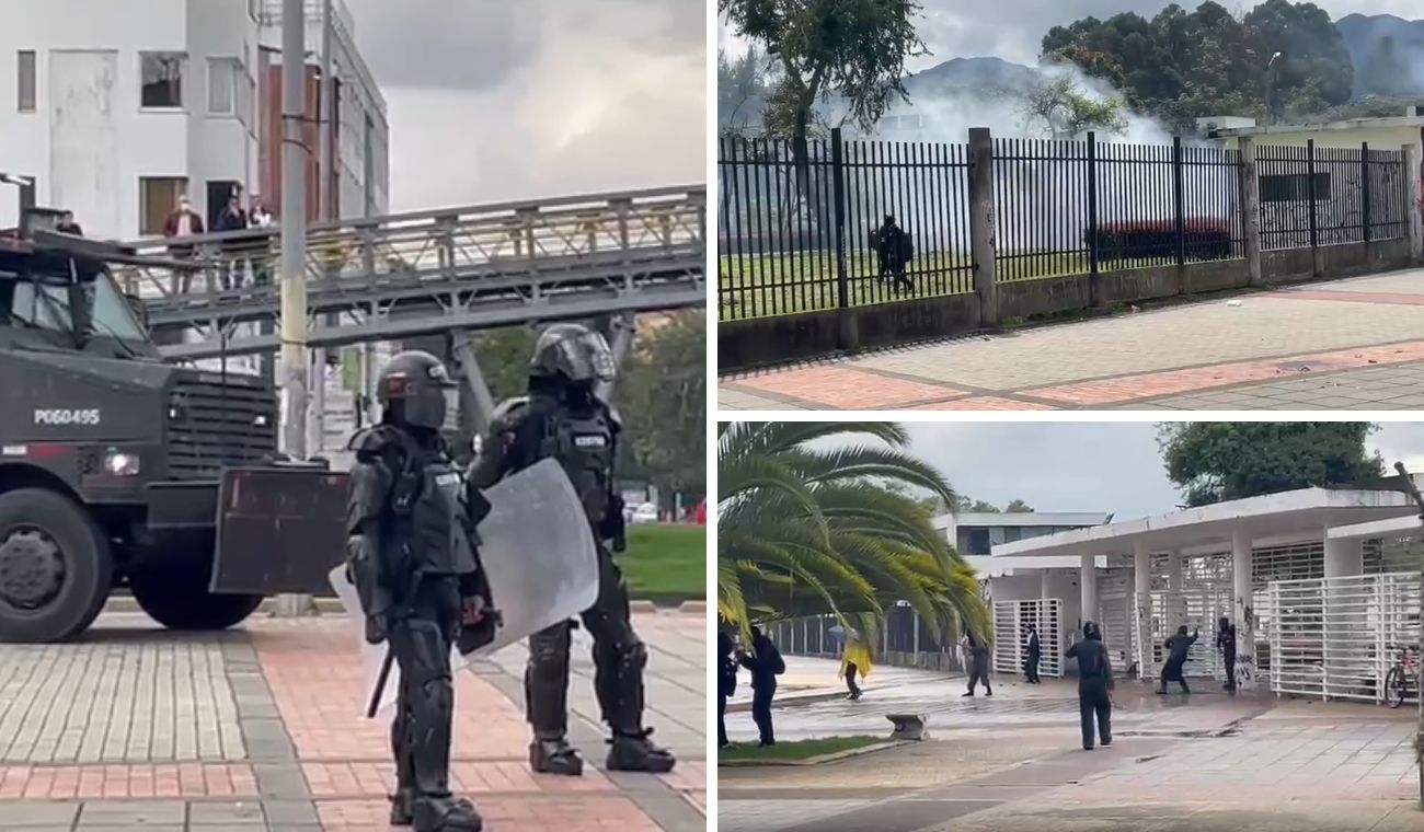 [VIDEO] Enfrentamiento a machete en la Nacional: se agravan bloqueos en la 26