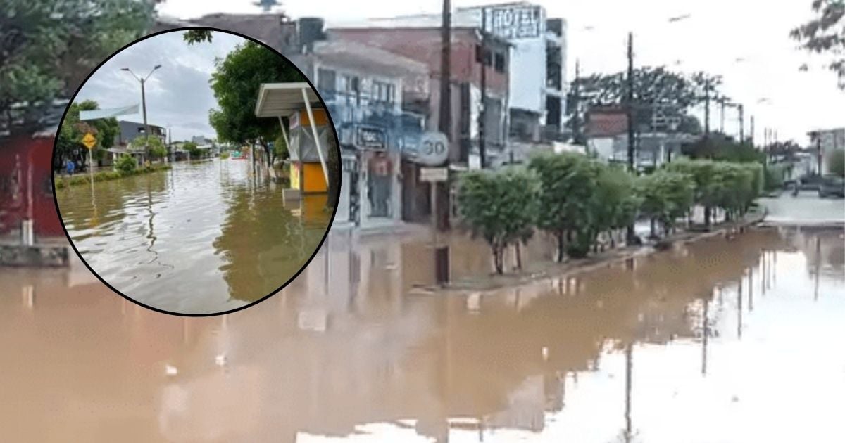 El pueblo antioqueño que está quedando sepultado por las aguas del río Nechí