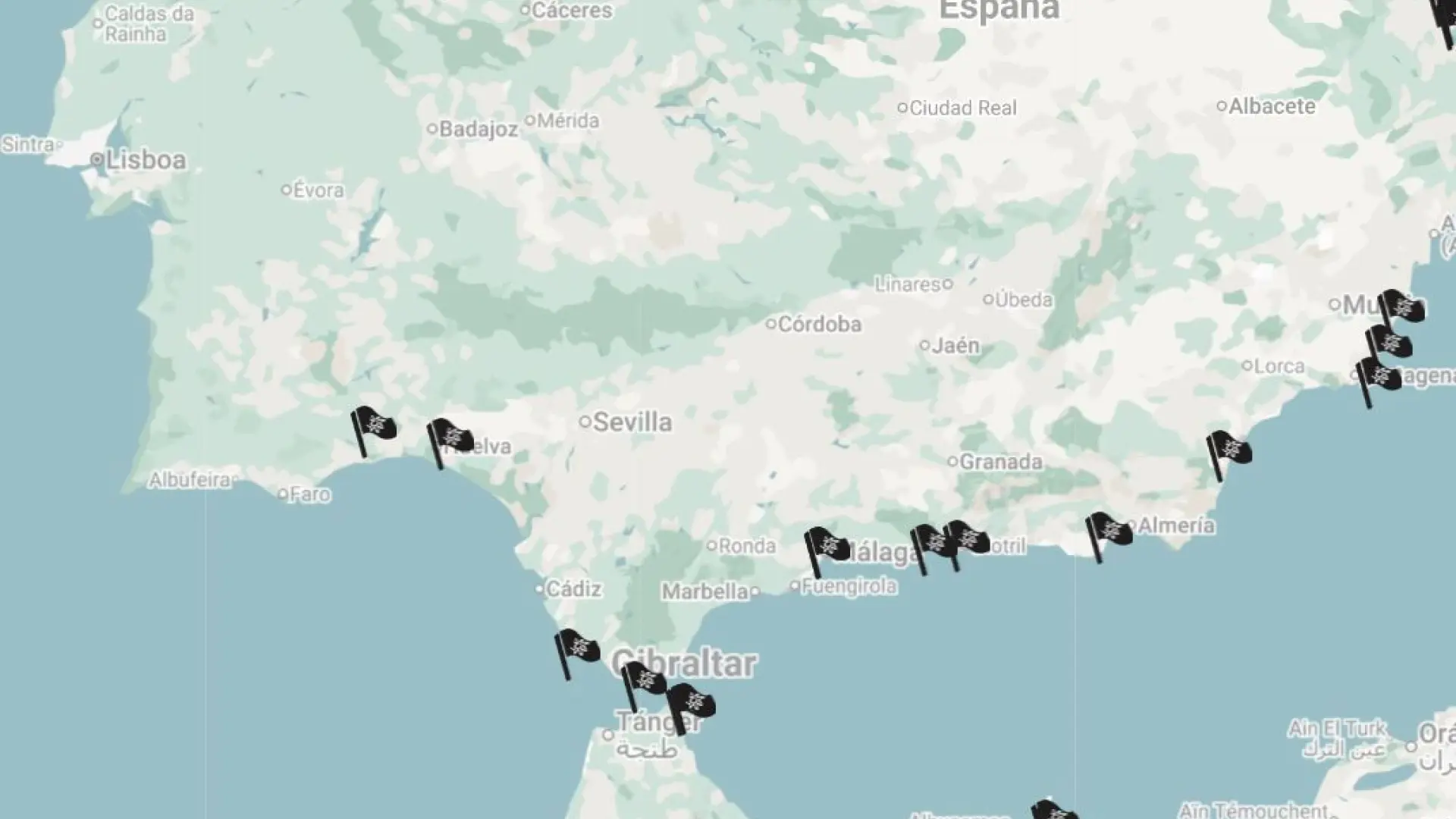 Las 10 playas y zonas costeras con ‘bandera negra’ en Andalucía por contaminación y mala gestión ambiental